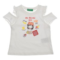 UNITED COLORS OF BENETTON/ユナイテッド カラーズ オブ ベネトン UNITED COLORS OF BENETTON. キッズオープンショルダー半袖Tシャツ・カットソーG/507933067