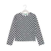 UNITED COLORS OF BENETTON/ユナイテッド カラーズ オブ ベネトン UNITED COLORS OF BENETTON. キッズブロックチェックストレッチジャージー長袖Tシャツ・カットソー/507933073