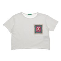 UNITED COLORS OF BENETTON/ユナイテッド カラーズ オブ ベネトン UNITED COLORS OF BENETTON. キッズ刺繍デザイン切りっぱなし半袖Tシャツ・カットソーG/507933089