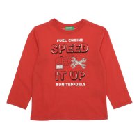 UNITED COLORS OF BENETTON/ユナイテッド カラーズ オブ ベネトン UNITED COLORS OF BENETTON. キッズプリントコットン長袖Tシャツ・カットソーB/507933097