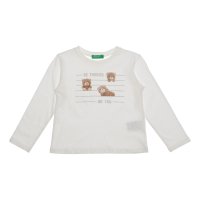 UNITED COLORS OF BENETTON/ユナイテッド カラーズ オブ ベネトン UNITED COLORS OF BENETTON. キッズベアプリントドロップショルダー長袖Tシャツ・カットソーG/507933099