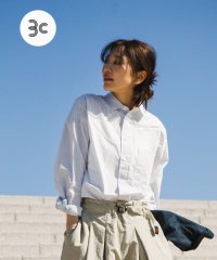 EKAL/オーガニックコットンロングスリーブストライプシャツ/507933348