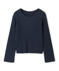 GALERIE VIE/ワイドリブ クルーネックプルオーバー/507933611