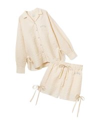 gelato pique/【ONLINE限定】リボンシャツ&ショートパンツセット/507934385
