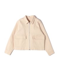 SHIPS Colors WOMEN/SHIPS Colors:〈洗濯機可能〉カラーデニム ジップアップ ブルゾン/507934530