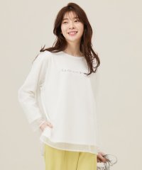 any SiS L/【貴島明日香さんコラボ】チュールレイニャード猫 Tシャツ/507934921