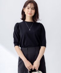 KUMIKYOKU(S SIZE)/【接触冷感・UVカット】フラワーメタル ニットTシャツ/507934936