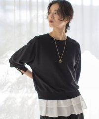 KUMIKYOKU(S SIZE)/【接触冷感・UVカット】フラワーメタルドルマン ニット/507934937
