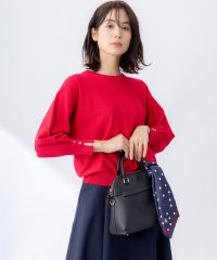 KUMIKYOKU（LARGE SIZE）/【接触冷感・UVカット】フラワーメタルドルマン ニット/507934943