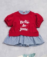 apres les cours/【リンク】フリル襟レイヤードロゴTシャツ/507534561