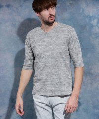 HIDEAWAYS NICOLE/メランジスムース５分袖Tシャツ/507848052