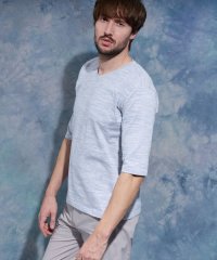 HIDEAWAYS NICOLE/メランジスムース５分袖Tシャツ/507848052