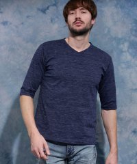 HIDEAWAYS NICOLE/メランジスムース５分袖Tシャツ/507848052
