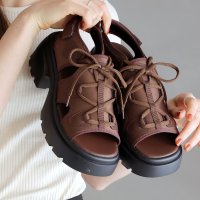 VIVIAN/【2025年春夏新作】ヴィヴィアン VIVIAN 厚底レースアップスニーカーサンダル/507934357