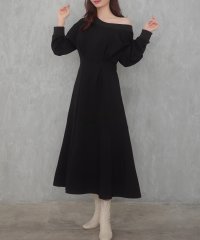CENEA/セネア CENEA CENEA ワンショルカットソーセミフレアワンピース/507934503
