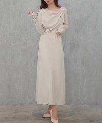 CENEA/セネア CENEA CENEA ドレープセミフレアワンピース/507934509