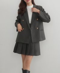 CENEA/セネア CENEA CENEA 金ボタンテーラードジャケット＋プリーツミニスカート(インナーパンツ付き） set/507934513