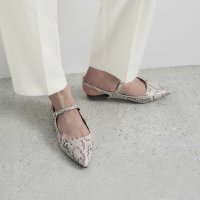 noyau/ノヤウ noyau ポインテッドトゥバックベルトパンプス/507934515