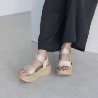 noyau/ノヤウ noyau 厚底サテンベルクロスポーツサンダル/507934516