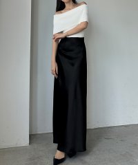 Louere/ルエレ Louere Louere ハイウエストサテンバイヤスナロースカート/507934517
