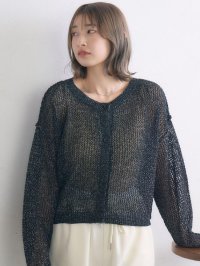 RETRO GIRL/レトロガール RETRO GIRL 2wayラメメッシュカーデ/507934879