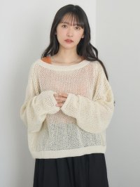 RETRO GIRL/レトロガール RETRO GIRL 2wayラメメッシュカーデ/507934879