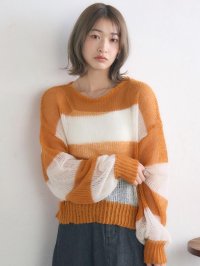 RETRO GIRL/レトロガール RETRO GIRL モヘアボーダーNT/507934881