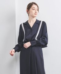 UNITED ARROWS/サテン オープンカラー シャツブラウス/507935620