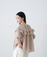 N Natural Beauty Basic/ラッフルバイカラーリボンブラウス/507935784
