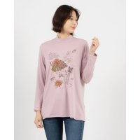 BRODIAEA/ブローディア BRODIAEA ハイネックカットソー カラフル刺繍 スーパープレミアサーモ/507932329