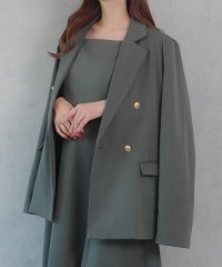 CENEA/セネア CENEA CENEA 【選べる】金ボタンテーラードジャケット(ゆったりシルエット)＋キャミワンピース セット（フレア／Iライン／マーメイド）[高身長サ/507934495