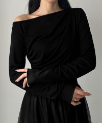 Louere/ルエレ Louere Louere ワンショルドレープカットソー/507934521