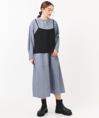 eur3/【大きいサイズ】ビスチェ×シャツワンピースセット/507937142