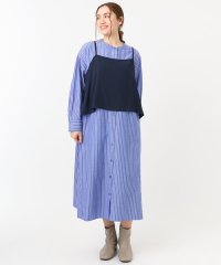 eur3/【大きいサイズ】ビスチェ×シャツワンピースセット/507937142