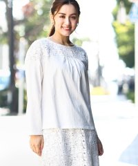 eur3/【大きいサイズ】レースコンビカットソー/507937147