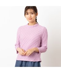 LOBJIE/【洗える・日本製】タックジャカードカットソー/507937527