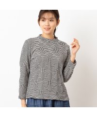 LOBJIE/【洗える・日本製】シャーリングジャカード カットソー/507937528