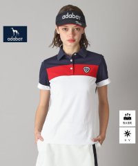adabat/【新レーベル ADABAT NAVY】UVカット/吸水速乾 カラーブロックポロシャツ/507937651