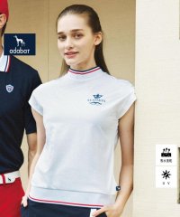 adabat/【新レーベル ADABAT NAVY】UVカット/吸水速乾 ダブルラインモックネックT/507937653