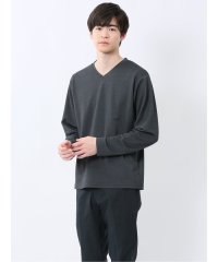 m.f.editorial/ノータベネ/NOTABENE メランジ鹿の子 Vネック長袖Tシャツ/507937805