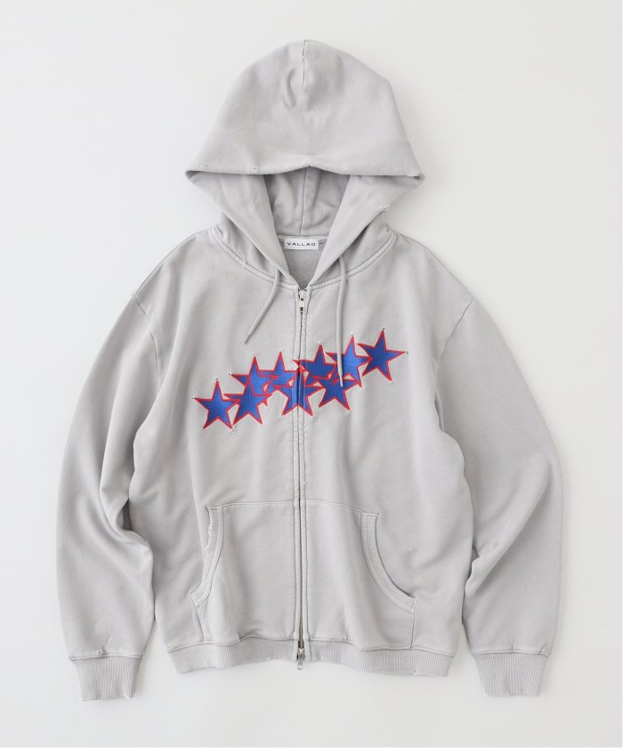 VALLAD フーディー グレー Size L VALLAD フーディー グレー Size L