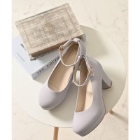 Honeys/ハニーズ Honeys バックル2wayパンプス パンプス 靴 シューズ 2wayパンプス 2way 合皮 変わり織り 無地 ストラップ 太めヒール 滑り止め付/507944324