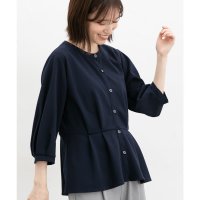 Honeys/ハニーズ Honeys 7分袖ペプラムトップス トップス カットソー ペプラムトップス ハニさら 大きいサイズ オフィス きれいめ ペプラム UVカット レディ/507944339