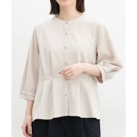 Honeys/ハニーズ Honeys 7分袖ペプラムトップス トップス カットソー ペプラムトップス ハニさら 大きいサイズ オフィス きれいめ ペプラム UVカット レディ/507944339