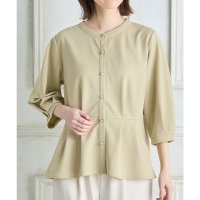 Honeys/ハニーズ Honeys 7分袖ペプラムトップス トップス カットソー ペプラムトップス ハニさら 大きいサイズ オフィス きれいめ ペプラム UVカット レディ/507944339