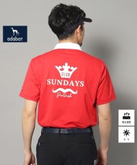 adabat/【新レーベル ADABAT NAVY】UVカット/吸水速乾 ドライカノコバイカラーポロシャツ/507944347