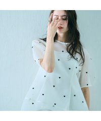 Audie a Muses/ハート刺繍メッシュブラウス/507944509