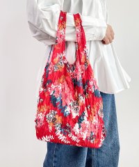 SEU/エスイーユー SEU 全10色！花柄シャーリング絞りバッグ エコバッグ/507944564