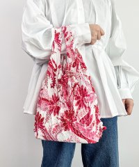 SEU/エスイーユー SEU 全10色！花柄シャーリング絞りバッグ エコバッグ/507944564
