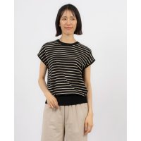 Anna Nicola/アンナニコラ Anna Nicola バックパールボーダーニット/507944729